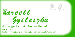 marcell gyileszku business card